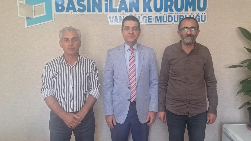 Vangölü Gazeteciler Cemiyeti’nden BİK Van Bölge Müdürü Tokgöz’e Hayırlı Olsun Ziyareti...