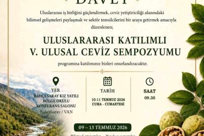 Cevizde verim ve kaliteyi artırmaya yönelik bilimsel çalışmalar Bahçesaray'da masaya yatırılacak