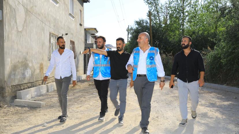 Eşbaşkanı Tahir Şapkacı, Yol Yapım Çalışmalarını Yerinde İnceledi.