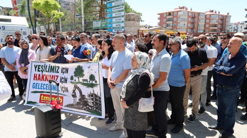 TMMOB öncülüğünde park alanı için açıklama: