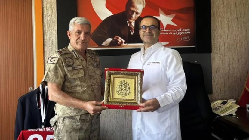 Tümgeneral Ünsal Bulut’tan Başhekim Karaman’a ziyaret