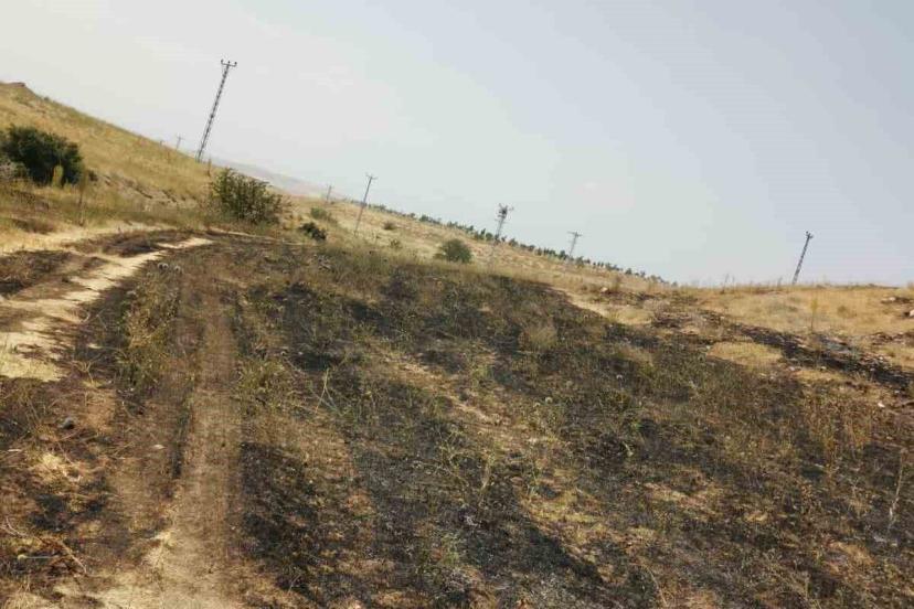 Tuşba'da Anız Yangını Söndürüldü