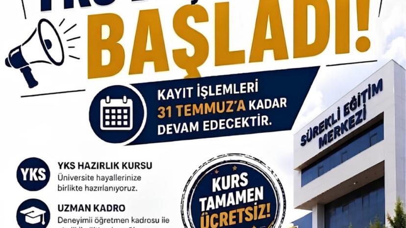 VAN BÜYÜKŞEHİR BELEDİYESİ BÜSEM'DE YKS HAZIRLIK KURSU BAŞVURULARI BAŞLADI