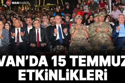 Van'da 15 Temmuz etkinlikleri