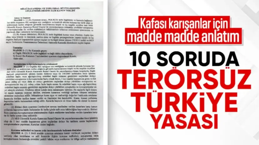 10 soruda Terörsüz Türkiye yasası