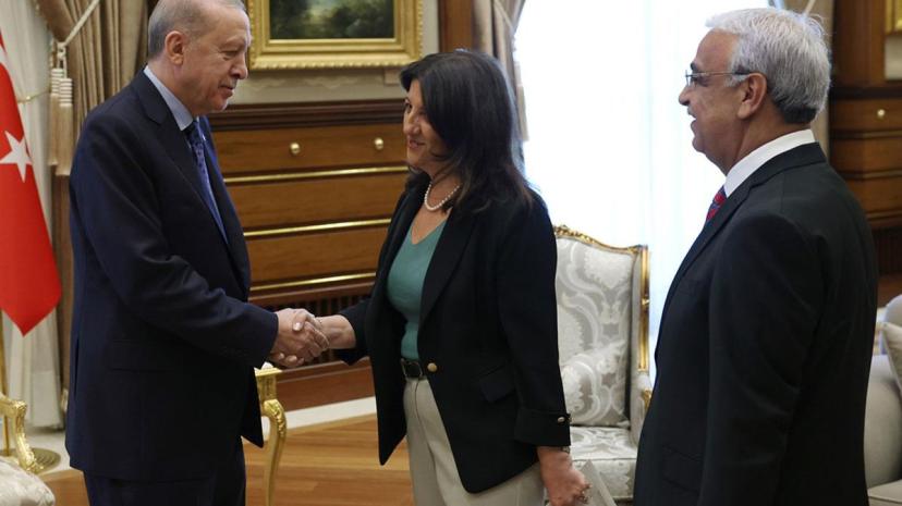Cumhurbaşkanı Erdoğan ile DEM Parti İmralı heyeti arasındaki görüşme sona erdi