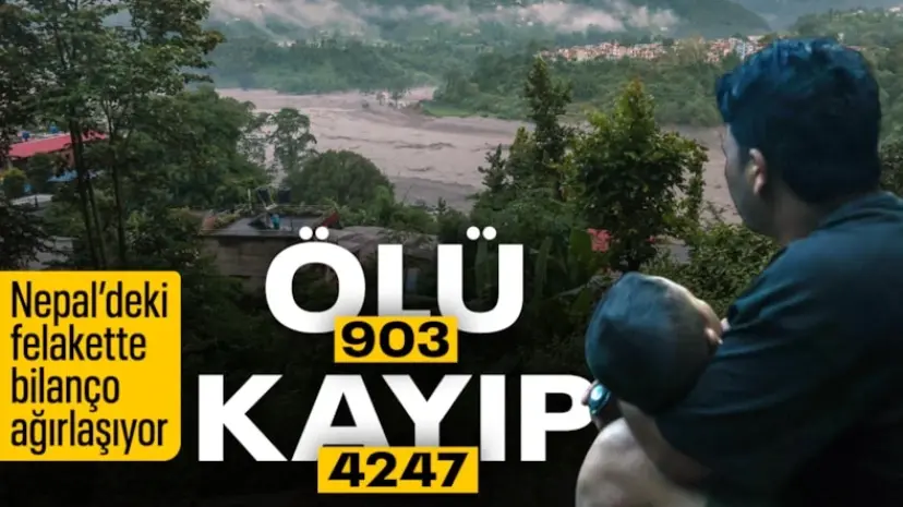 Nepal'de sel felaketinde ölenlerin sayısı 903'e yükseldi