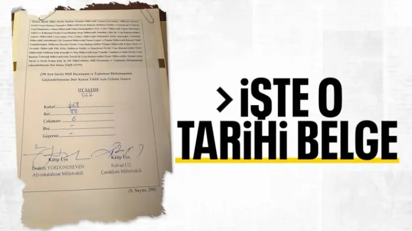 Terörsüz Türkiye'nin tarihi nitelikteki belgesi ortaya çıktı