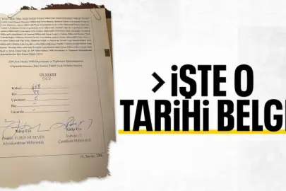 Terörsüz Türkiye'nin tarihi nitelikteki belgesi ortaya çıktı