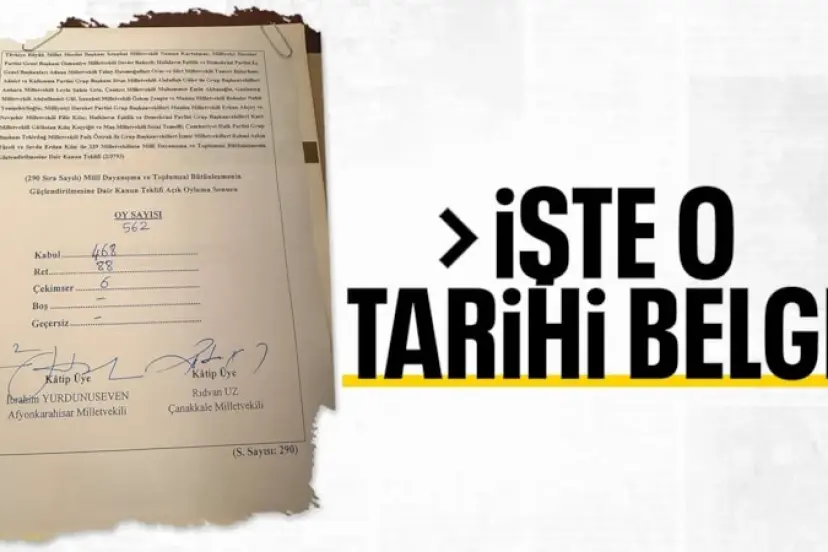 Terörsüz Türkiye'nin tarihi nitelikteki belgesi ortaya çıktı