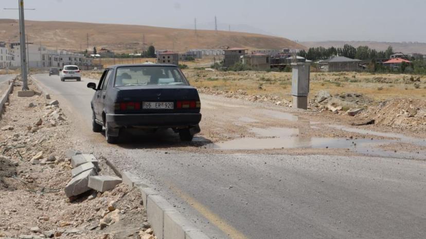 Van Büyükşehir Belediyesinin alternatif yolu 7 ayda deforme oldu