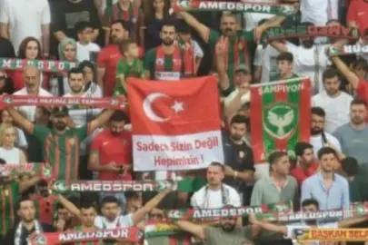 Amedspor taraftarından bayrak mesajı: Sadece sizin değil hepimizin