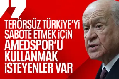 Devlet Bahçeli'den Amedsporlu Terörsüz Türkiye mesajı