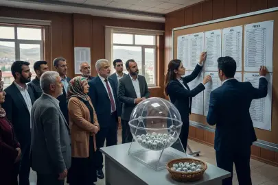 Gürpınar'da TYP temizlik personeli kurası çekildi