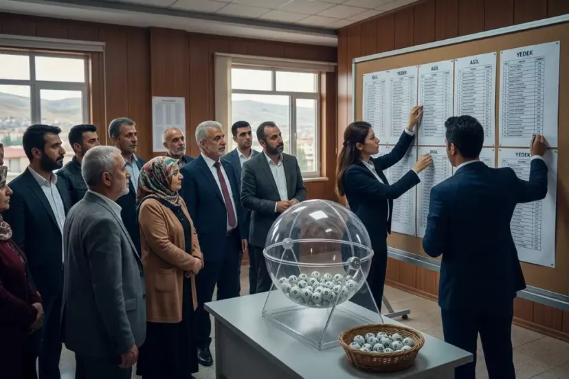 Gürpınar'da TYP temizlik personeli kurası çekildi