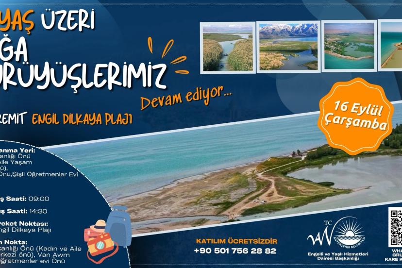 VAN'DA 60 YAŞ ÜSTÜ BİREYLERİN DOĞA YÜRÜYÜŞLERİ SÜRÜYOR