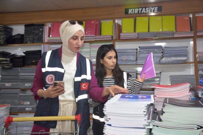 Van'da kırtasiye denetimlerinde ekipler fiyat ve güvenlik kontrolü yaptı