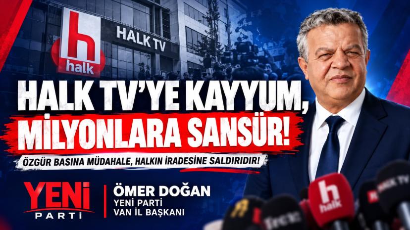 Başkan Doğan: "Halk TV’ye kayyum atanması basın özgürlüğü açısından ciddi kaygılar doğurmaktadır"