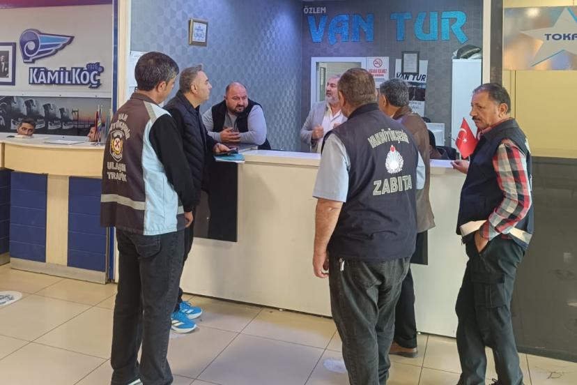 BÜYÜKŞEHİR BELEDİYESİNDEN VAN OTOGARI’NDA DENETİM