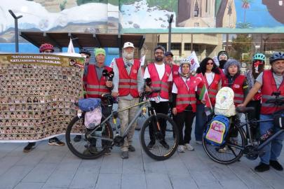 Çocuklar için pedal çeviren Minab Kervanı Van'a ulaştı