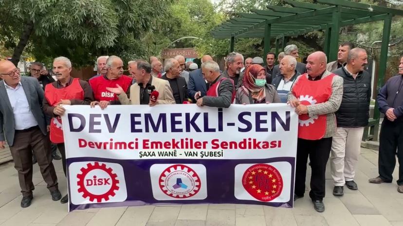 DİSK Emekliler Van Şube Başkanı 23 bin lira aylıkla kirada kalmanın zorluğunu anlattı