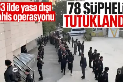Eskişehir merkezli yasa dışı bahis operasyonu: 78 zanlı tutuklandı