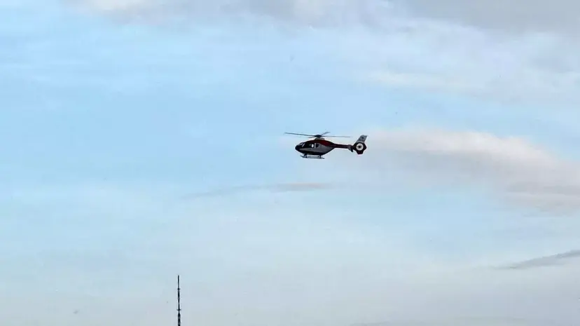 Hakkari Derecik'ten entübe 3 yaşındaki çocuk ambulans helikopterle Van'a ulaştırıldı