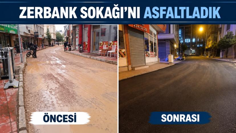 İpekyolu Belediyesi Zerbank Sokak’ı asfaltlayarak Halkın Hizmetine Sundu