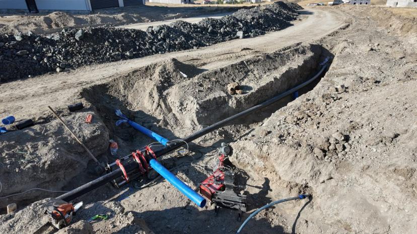 KURUBAŞ’TA YENİ YERLEŞİM ALANLARINA 7 KİLOMETRELİK İÇME SUYU HATTI