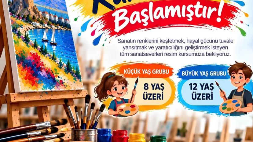 VAN BÜYÜKŞEHİR BELEDİYESİ KONSERVATUVARINDA RESİM KURSLARI BAŞLADI