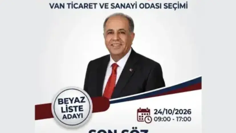 Van TSO Beyaz Liste Başkan Adayı Zahir Kandaşoğlu