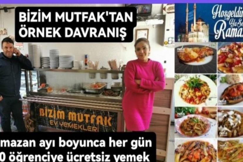 Bizim Mutfak’tan 150 öğrenciye ücretsiz iftar