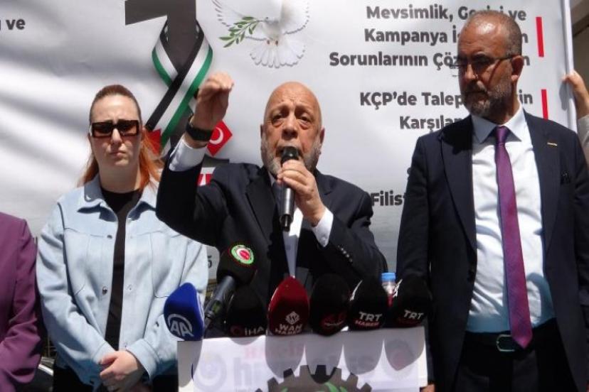 Hak- İş Genel Başkanı Mahmut Arslan, Van'da işten çıkarılan işçilerle bir araya geldi