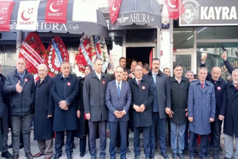 Saadet Partisi İpekyolu seçim ofisi açıldı
