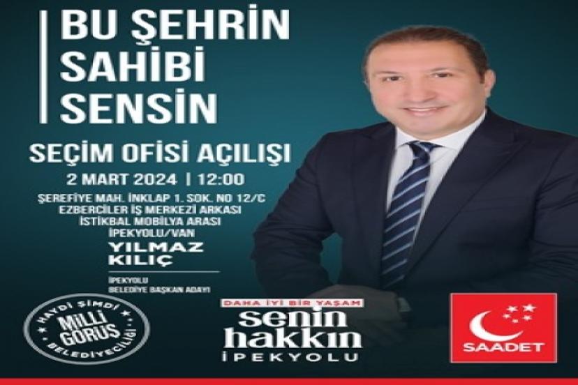 Saadet Partisi İpekyolu seçim ofisi açılıyor 
