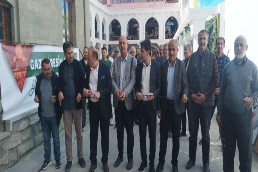 Van’da “Gazze” temalı resim sergisi açıldı