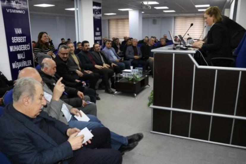 Van SMMMO’dan ‘Enflasyon Düzeltmesi 2024 Yılı Uygulamasında Özellik’ semineri